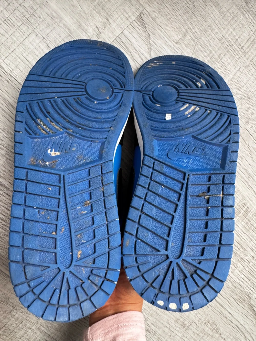 Jordan Low-Top Sneakers in Black and Blue